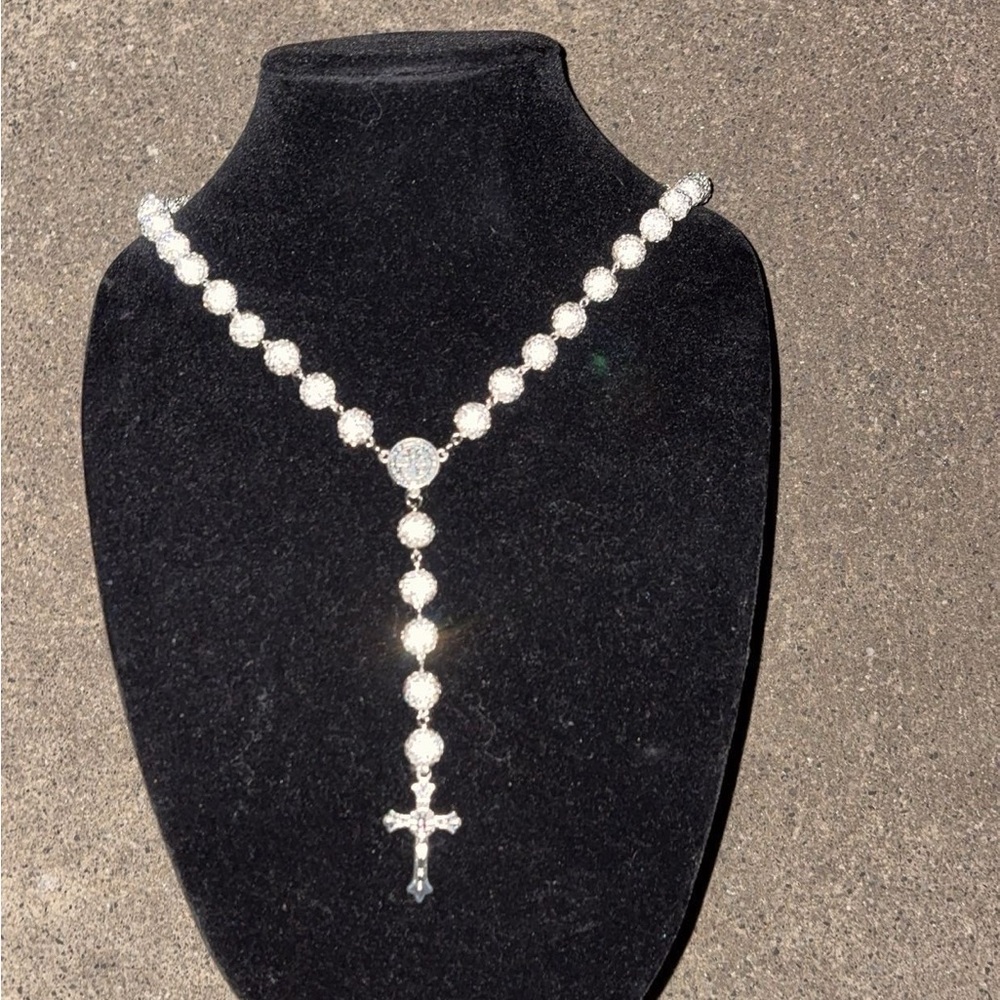 High fashion rosary necklace